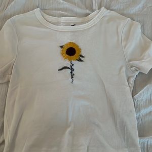 cute summer sunflower top